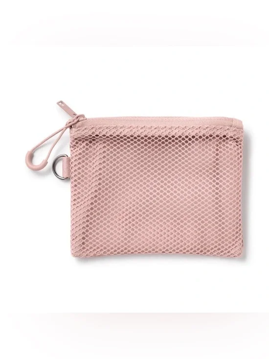 π Muji Polyester Two Zipper Case_Small_Pink_NWT π - Picture 1 of 6